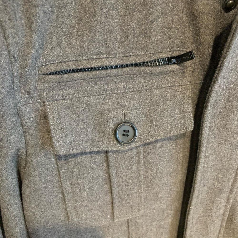 GUESS Men’s Medium Wool Military Coat - Picture 3 of 12